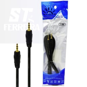 CABO DE ÁUDIO P2+P2  MACHO ESTÉREO 1,5 METROS (N404)