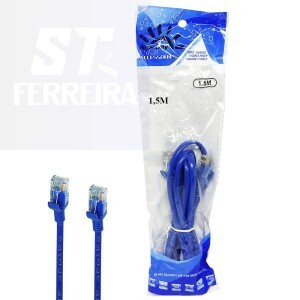 CABO DE REDE 1,5 METROS RJ45 CRIMPADO (N210)