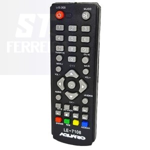 CONTROLE REMOTO CONVERSOR DIGITAL AQUÁRIO (LE-7108)