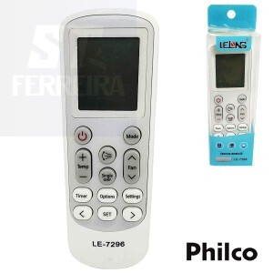 CONTROLE REMOTO AR CONDICIONADO PHILCO (LE-7296)
