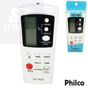 CONTROLE REMOTO AR CONDICIONADO PHILCO (LE-7422)