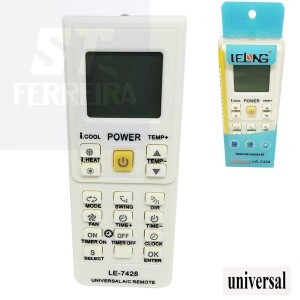 CONTROLE REMOTO AR CONDICIONADO UNIVERSAL (LE-7428)