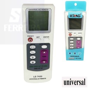 CONTROLE REMOTO AR CONDICIONADO UNIVERSAL (LE-7430)