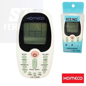 CONTROLE REMOTO AR CONDICIONADO KOMECO (LE-7436)