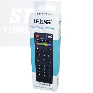 CONTROLE REMOTO RECEPTOR TVBOX 4K (LE-7490-1)