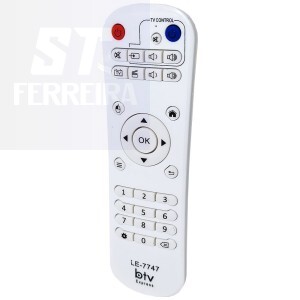CONTROLE REMOTO RECEPTOR BTV (LE-7747)