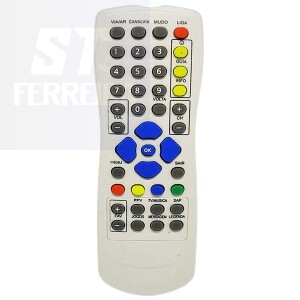CONTROLE REMOTO RECEPTOR CLARO / VIA EMBRATEL (LE-7915) 