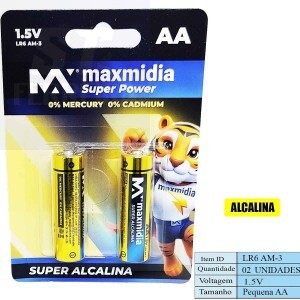 PILHA SUPER ALCALINA COMUM 