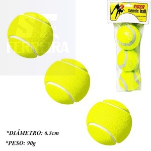BOLA DE TÊNIS 3 UNIDADES (ATF-2602)