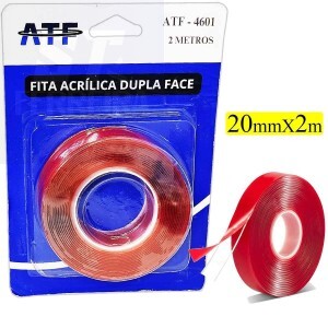 FITA DUPLA FACE ACRÍLICA 2 METROS (ATF-4601)