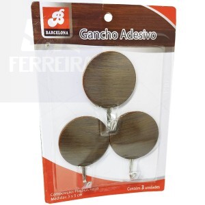 GANCHO ADESIVO REDONDO 5 X 5 cm (BAR-224006-5)