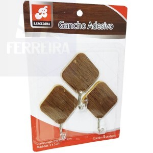 GANCHO ADESIVO LOSANGO 5 X 5 cm (BAR-224006-7)