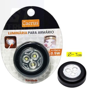 LUMINÁRIA PARA ARMÁRIO 3 LEDs (CRS-2195)