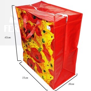 SACOLA ESTAMPADA REUTILIZÁVEL TAMANHO 55X65X30cm (ID-038S)