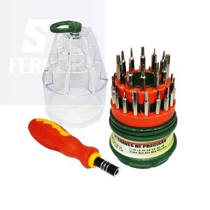 JOGO DE CHAVES DE PRECISÃO 31 PEÇAS (ID-4569H)