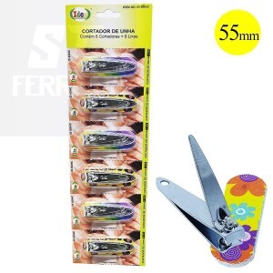 CORTADOR DE UNHA PEQUENO KIT COM 6 UNIDADES + 6 LIXAS (ID-5004C)