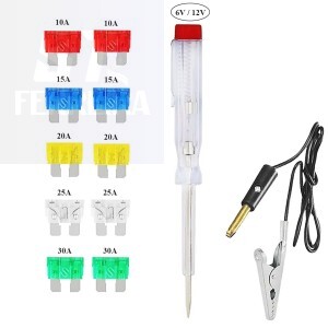 CONJUNTO DE FUSÍVEIS AUTOMOTIVO 12 PEÇAS (ID-6153H)