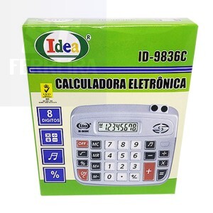 CALCULADORA ELETRÔNICA 8 DÍGITOS (ID-9836C)