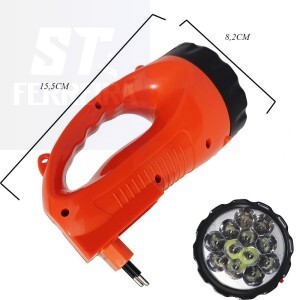 LANTERNA HOLOFOTE RECARREGÁVEL 12 LEDs (MAX-1268)