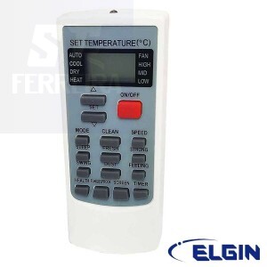 CONTROLE REMOTO AR CONDICIONADO ELGIN (SKY-9066)